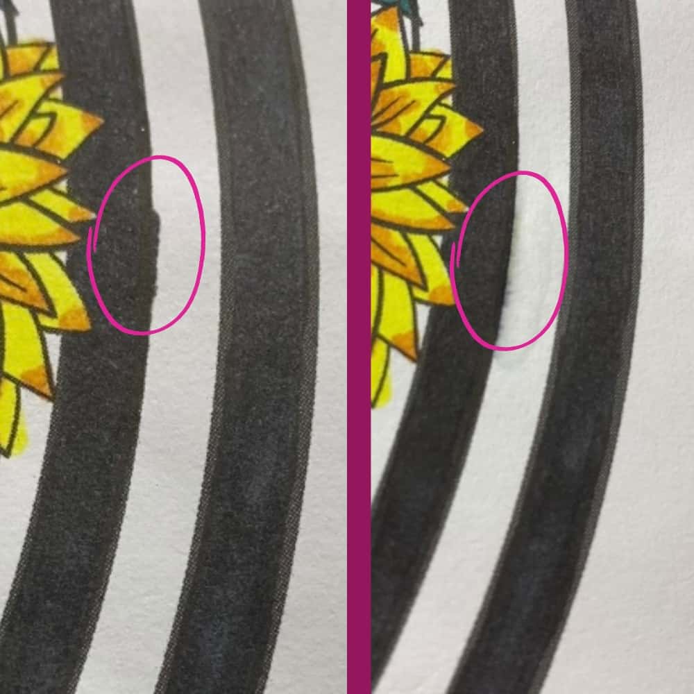 how to erase black coloring mistakes using a colorless blender