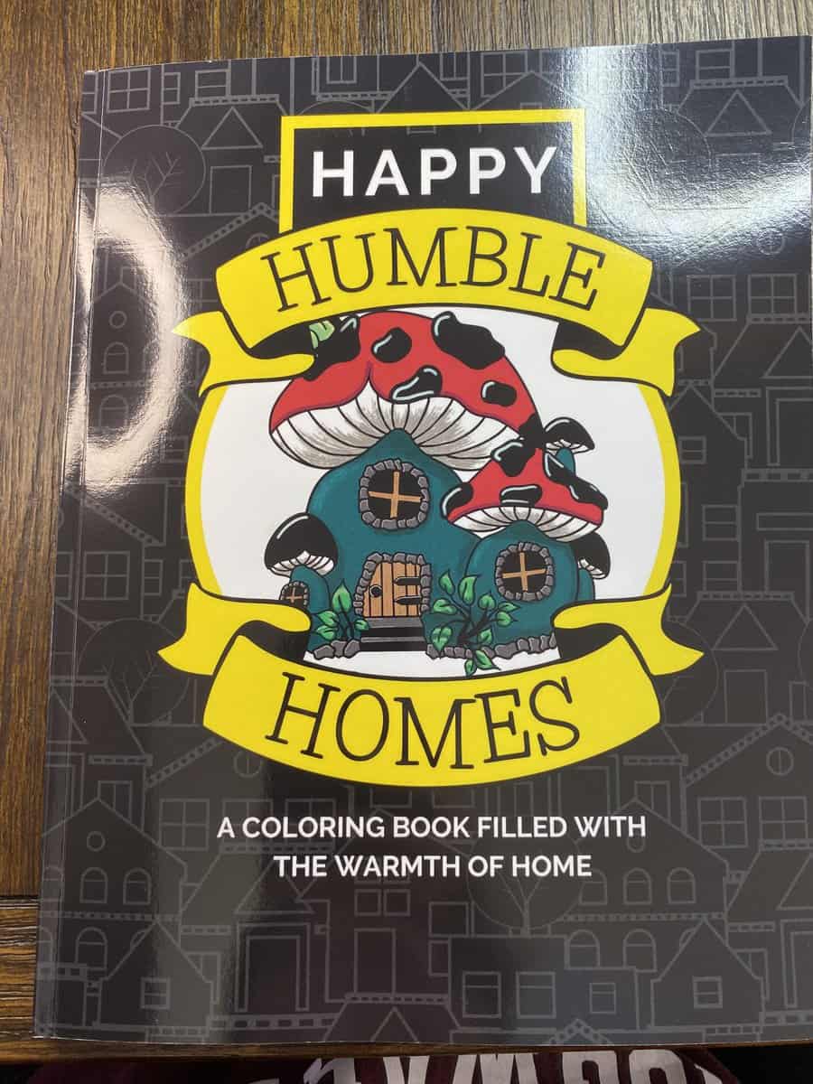 Happy Humble Homes coloring book