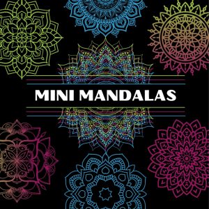 image of cover of coloring book with little mandalas