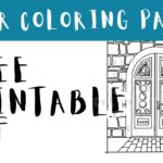 free door coloring pages