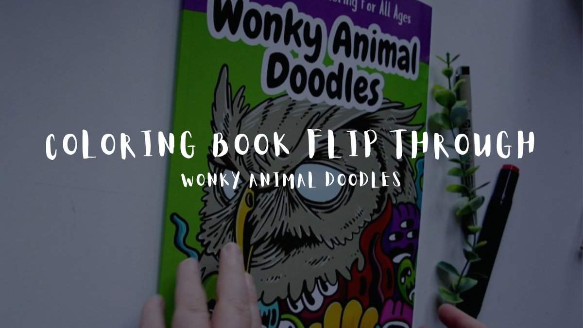 wonky doodles coloring book flip through thumb